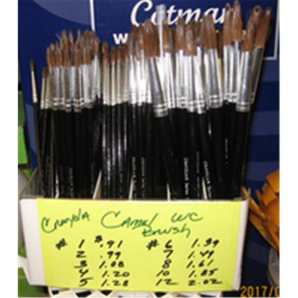 Crayola Camel Hair Round Brushes, Size 4 1121-4